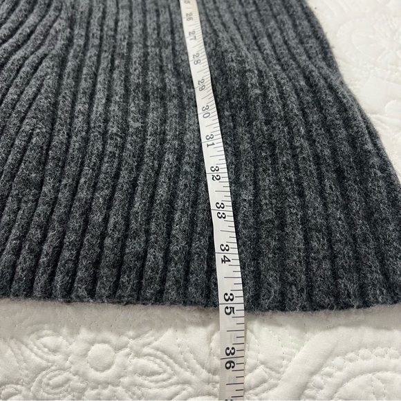 H&M Charcoal Gray Ribbed Knit Sweater Dress | SIZE XL EUC - Picture 11 of 12